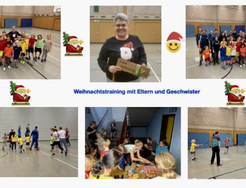 Weihnachtstraining der Handball-Minis